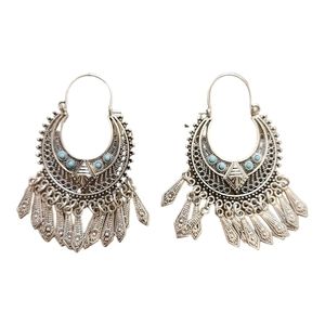 NWOT Silver Tasseled  Drop Earrings